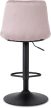 Set of 2 bar stools ARCOS pink velvet