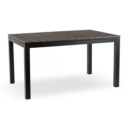 ARGOS kerti asztal 140-180 cm, sötétszürke tölgy-fekete
