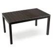 ARGOS kerti asztal 140-180 cm, sötétszürke tölgy-fekete