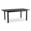 ARGOS kerti asztal 140-180 cm, sötétszürke tölgy-fekete