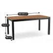 ARGOS kerti asztal 160-210 cm, tölgy-fekete