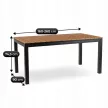 ARGOS kerti asztal 160-260 cm, tölgy-fekete