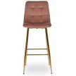 Bar stool ARIEL pink velvet