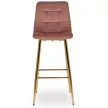 Bar stool ARIEL pink velvet