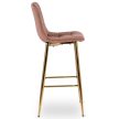 Bar stool ARIEL pink velvet