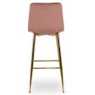 Bar stool ARIEL pink velvet