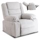 Recliner armchair ARTURO grey corduroy