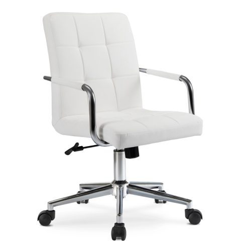 Forgószék ifjúsági fehér ökobőr. ASTRO