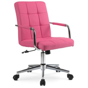 Forgószék ifjúsági rózsaszín ökobőr. ASTRO