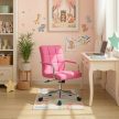 Forgószék ifjúsági rózsaszín ökobőr. ASTRO
