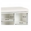 Shoe cabinet AXEL 104 cm white