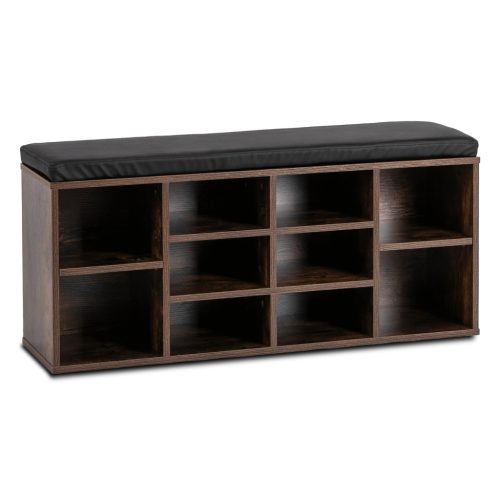 Shoe cabinet AXEL 104 cm rustic oak and black
