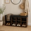 Shoe cabinet AXEL 104 cm rustic oak and black