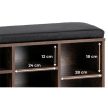 Shoe cabinet AXEL 104 cm rustic oak and black