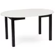 Bővíthető étkezőasztal 102–142 cm fehér / fekete színkombinációban – HARRY