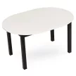 Bővíthető étkezőasztal 102–142 cm fehér / fekete színkombinációban – HARRY
