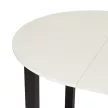 Bővíthető étkezőasztal 102–142 cm fehér / fekete színkombinációban – HARRY