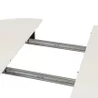 Bővíthető étkezőasztal 102–142 cm fehér / fekete színkombinációban – HARRY