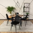 Bővíthető étkezőasztal 102–142 cm Craft tölgy / fekete színkombinációban – HARRY – ME-B-HARRY-DC-CZ-S