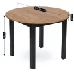 Bővíthető étkezőasztal 102–142 cm Craft tölgy / fekete színkombinációban – HARRY – ME-B-HARRY-DC-CZ-S