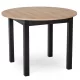 Bővíthető étkezőasztal 102–142 cm Riviera tölgy / fekete színkombinációban – HARRY