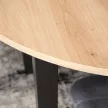 Bővíthető étkezőasztal 102–142 cm Riviera tölgy / fekete színkombinációban – HARRY