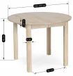 Bővíthető étkezőasztal 102–142 cm Sonoma tölgy színben – HARRY