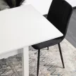 Bővíthető asztal fehér színben. MAX 80-160 cm