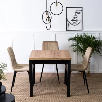   Bővíthető étkezőasztal 80–160 cm Craft tölgy színben – MAX