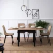 Bővíthető étkezőasztal 80–160 cm Craft tölgy színben – MAX