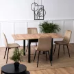 Bővíthető étkezőasztal 80–160 cm Craft tölgy színben – MAX