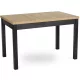 Bővíthető étkezőasztal Riviera tölgy/fekete színben. SKUBI 120-160 cm