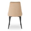 Jedálenská stolička čalúnená zamatom béžová – BARI