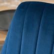Stolička tmavomodrá zamat – BARI