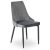 Jedálenská stolička čalúnená zamatom sivá – BARI