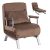 BART Recliner Armchair Brown Velvet Upholstery