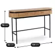 BECK Dressing Table Fluted Oak