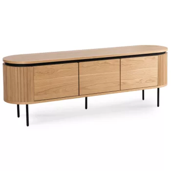 TV Cabinet 160 cm 3-Door Oak BECK
