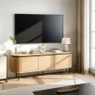 TV Cabinet 160 cm 3-Door Oak BECK