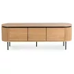 TV Cabinet 160 cm 3-Door Oak BECK