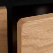 TV Cabinet 160 cm 3-Door Oak BECK
