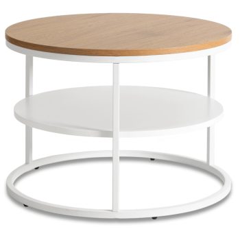 Asztal tölgy/fehér színben BEST