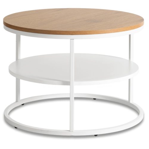 Asztal tölgy/fehér színben BEST