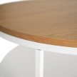 Asztal tölgy/fehér színben BEST
