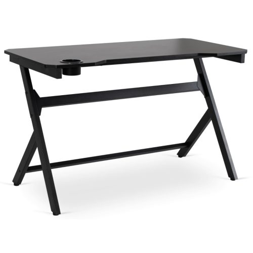 Gaming íróasztal 120 cm méretben, fekete kivitelben BLECK