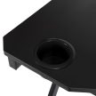 Gaming íróasztal 120 cm méretben, fekete kivitelben BLECK