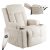 BOX Recliner Massage Chair Beige Corduroy Upholstery