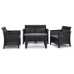Garden furniture set BRENTA black and grey