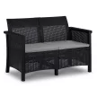 Garden furniture set BRENTA black and grey
