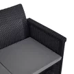 Garden furniture set BRENTA black and grey